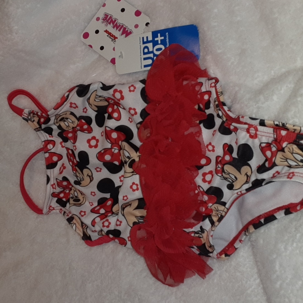 Disney Junior NEW Infant Minnie Mouse Swimsuit